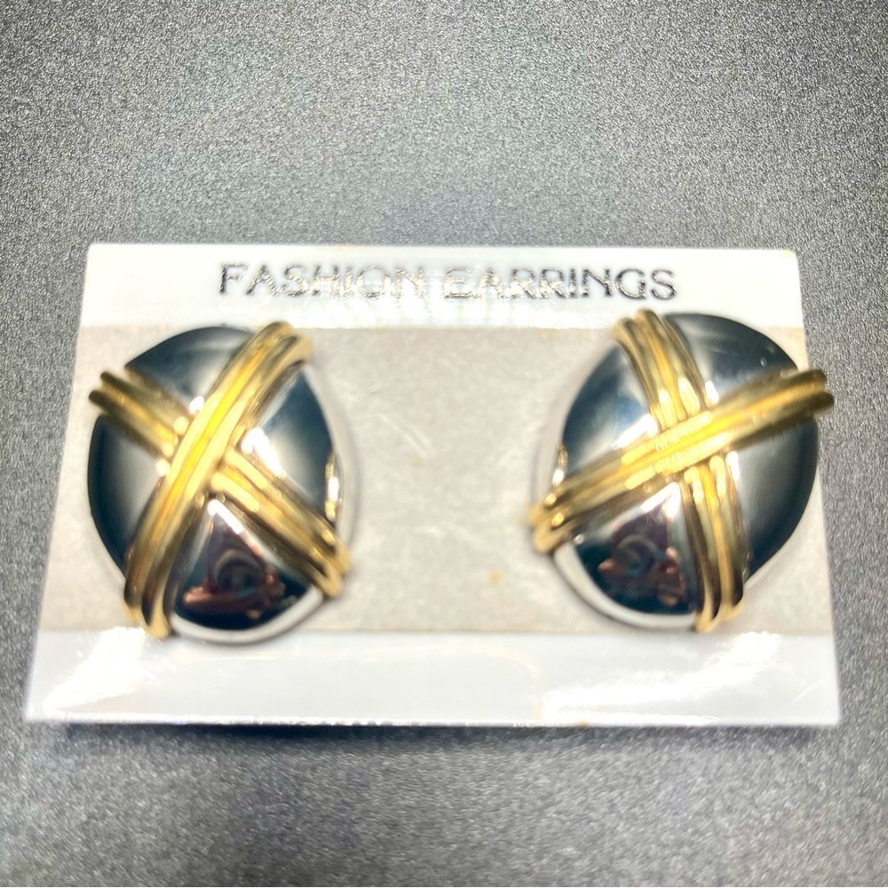 Vintage 80s/90s Statement Earring Bundle – Gold & Mixed Metal - Picture 2 of 13